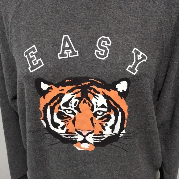 WILDFOX Easy Tiger Sommers Asphalt Gray Sweatshirt - Picture 3 of 7